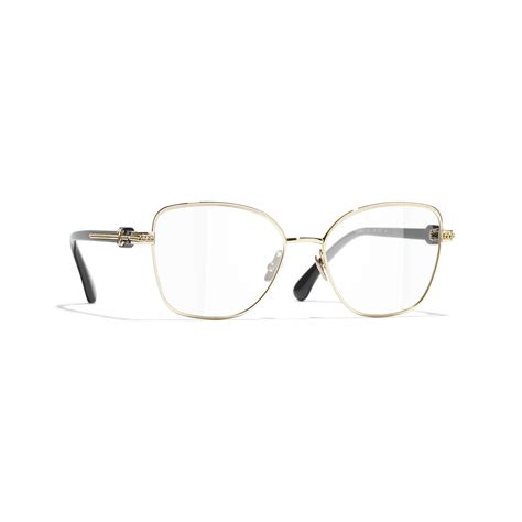 chanel glasses gold rim|CHANEL Eyeglasses: Round Eyeglasses, metal — Fashion.